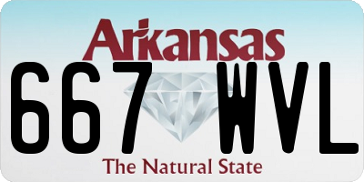 AR license plate 667WVL
