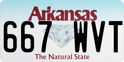 AR license plate 667WVT