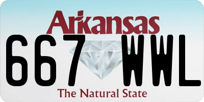 AR license plate 667WWL