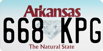 AR license plate 668KPG