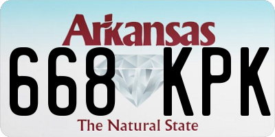 AR license plate 668KPK