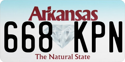 AR license plate 668KPN