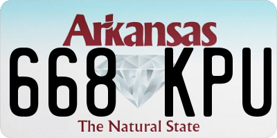 AR license plate 668KPU