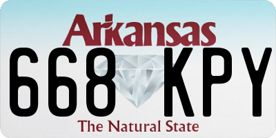 AR license plate 668KPY
