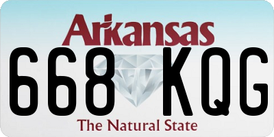 AR license plate 668KQG