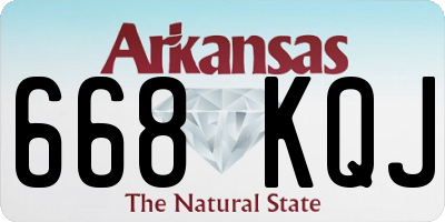 AR license plate 668KQJ