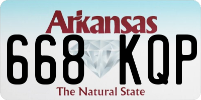 AR license plate 668KQP