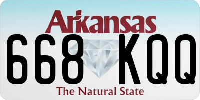 AR license plate 668KQQ