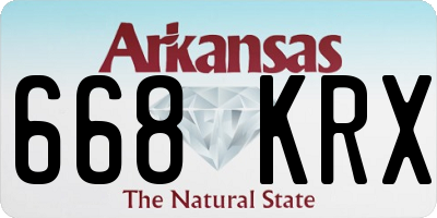 AR license plate 668KRX