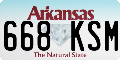 AR license plate 668KSM