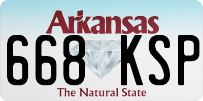 AR license plate 668KSP