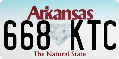AR license plate 668KTC