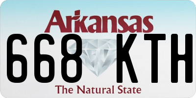 AR license plate 668KTH