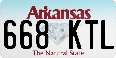 AR license plate 668KTL
