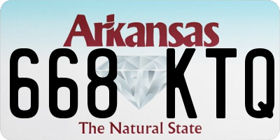 AR license plate 668KTQ