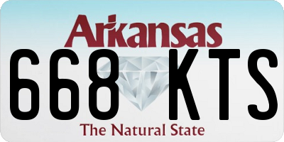 AR license plate 668KTS