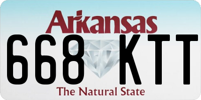 AR license plate 668KTT