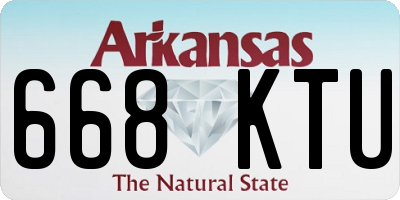 AR license plate 668KTU