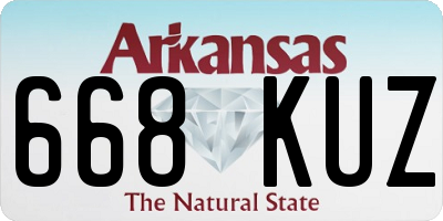 AR license plate 668KUZ