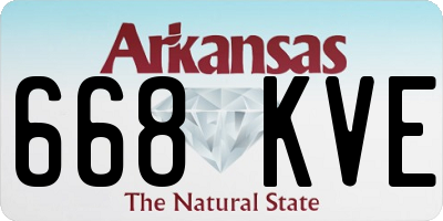AR license plate 668KVE