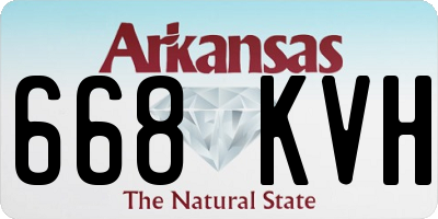 AR license plate 668KVH