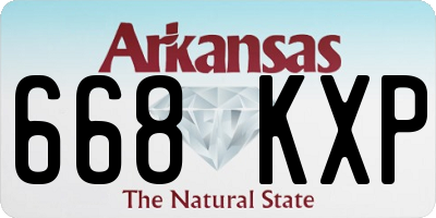 AR license plate 668KXP