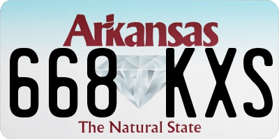 AR license plate 668KXS