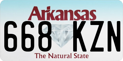 AR license plate 668KZN
