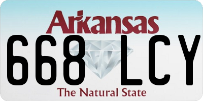 AR license plate 668LCY