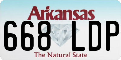 AR license plate 668LDP