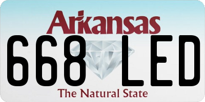AR license plate 668LED