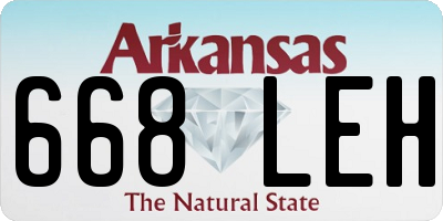 AR license plate 668LEH