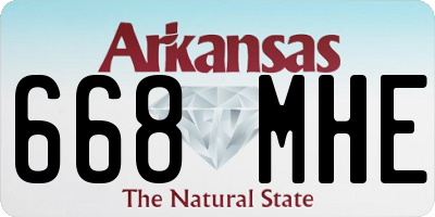 AR license plate 668MHE