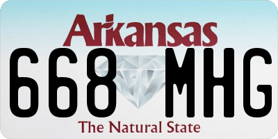 AR license plate 668MHG
