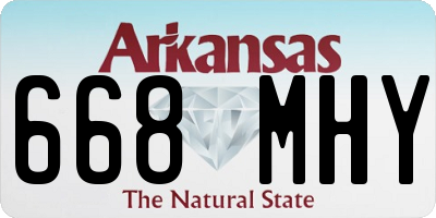 AR license plate 668MHY