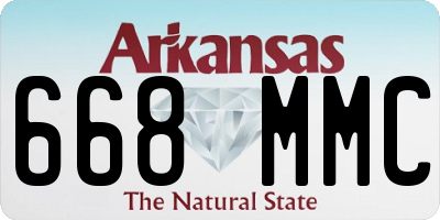 AR license plate 668MMC
