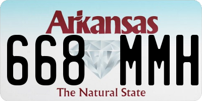 AR license plate 668MMH