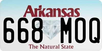 AR license plate 668MOQ