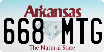 AR license plate 668MTG