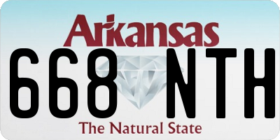 AR license plate 668NTH