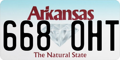 AR license plate 668OHT
