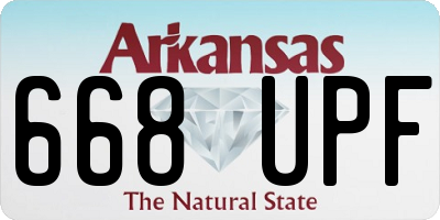 AR license plate 668UPF