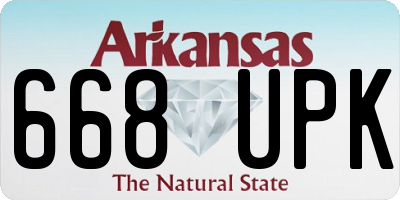 AR license plate 668UPK