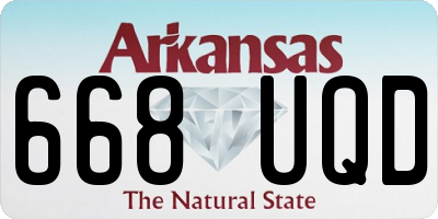 AR license plate 668UQD