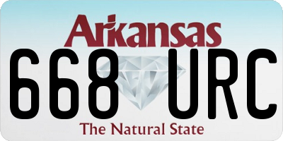AR license plate 668URC