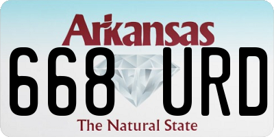 AR license plate 668URD