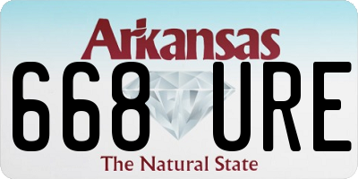 AR license plate 668URE