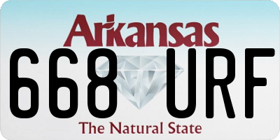 AR license plate 668URF