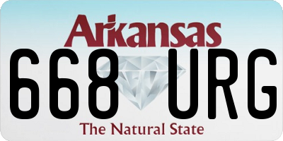 AR license plate 668URG