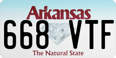 AR license plate 668VTF